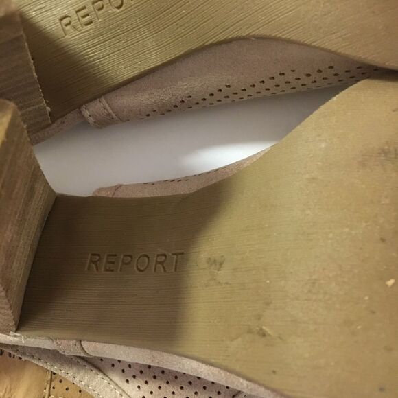 REPORT 8.5 Rosalie Cute Suede Wedtern Bootie Sandals - Picture 7 of 13